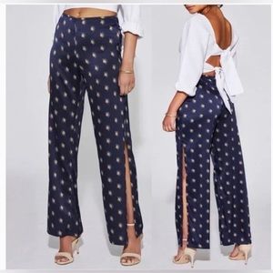 Sir the label silk high slit pants